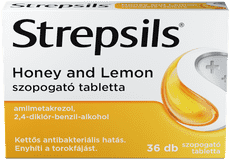 Strepsils Honey and lemon szopogató tabletta 36 db