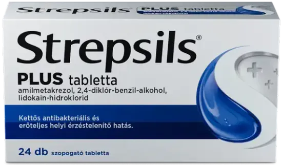 Strepsils Plus tabletta 24 db