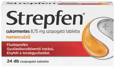 Strepfen cukormentes 8,75mg szopogató tabletta - narancsízű 24 db