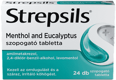 Strepsils Menthol and Eucalyptus szopogató tabletta 24 db