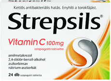 Strepsils Vitamin C 100 mg szopogató tabletta 24 db